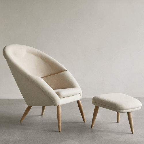 Fauteuil contemporain - ODA - AUDO - en tissu / en contreplaqué / avec coussin amovible