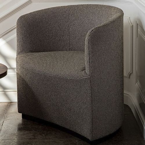 Fauteuil contemporain - TEAROOM - AUDO - en tissu / en contreplaqué / en MDF