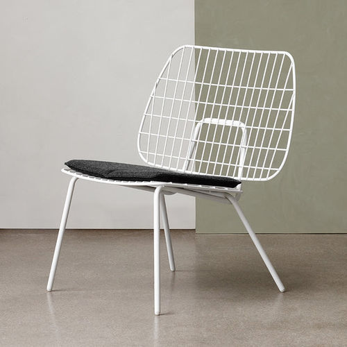 Fauteuil contemporain - WM STRING - AUDO - en tissu / en acier à revêtement par poudre / en acier à revêtement par poudre