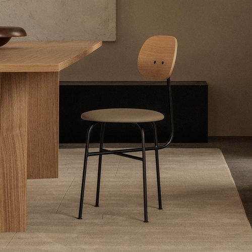 Chaise de salle à manger contemporaine - AFTEROOM - AUDO - d'intérieur / en tissu / en cuir