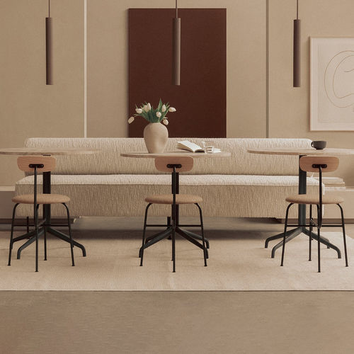 Chaise de salle à manger contemporaine - AFTEROOM - AUDO - d'intérieur / en tissu / en contreplaqué