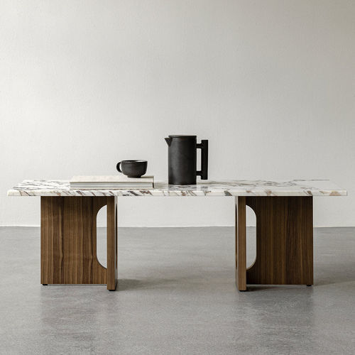 Table basse contemporaine - ANDROGYNE  - AUDO - en chêne / en noyer / en pierre