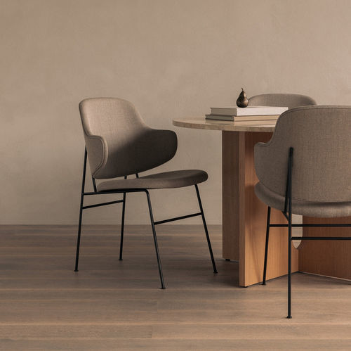 Chaise de salle à manger contemporaine - THE PENGUIN - AUDO - d'intérieur / en tissu / en cuir