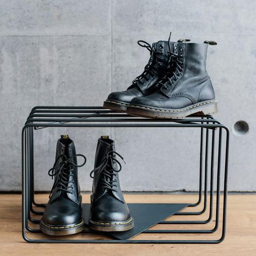 Étagère à chaussures contemporaine - LUME - Bedesign - auto-portante / en acier à revêtement par poudre / professionnelle