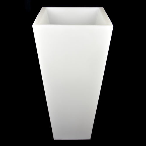 Jardinière en polyéthylène rotomoulé - RAMSES - ROTOMOD DESIGN - lumineuse / contemporaine / blanche