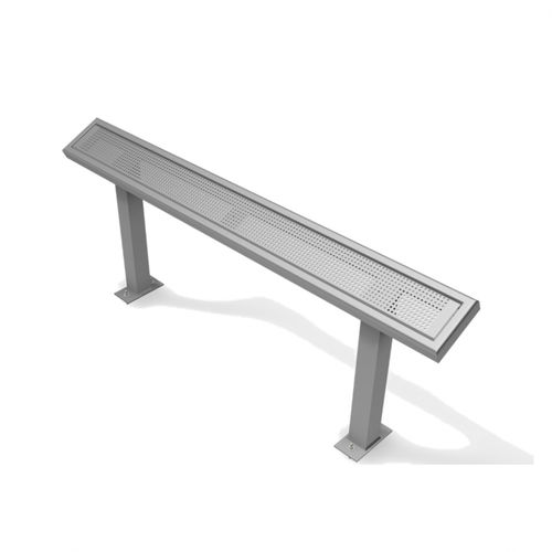 Banc public contemporain - ECLIPSE PERF - Brasco International Inc. - en aluminium / en HDPE / assis-debout
