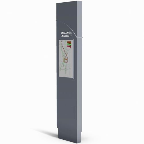 Totem publicitaire - MISSION - Brasco International Inc. - à LED / numérique / pour espace public