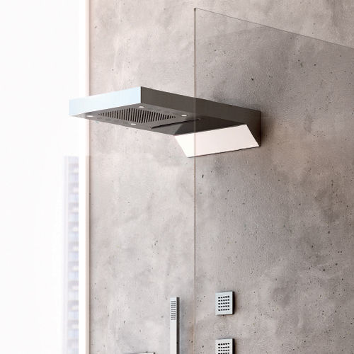 Pommeau de douche mural - EASY SPA - Aquademy - rectangulaire / pluie / cascade