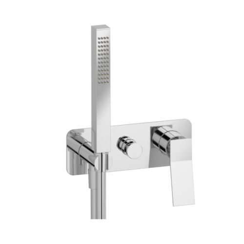 Mitigeur de douche - QUADRO 2 WAY - Aquademy - mural / en laiton chromé / 2 trous