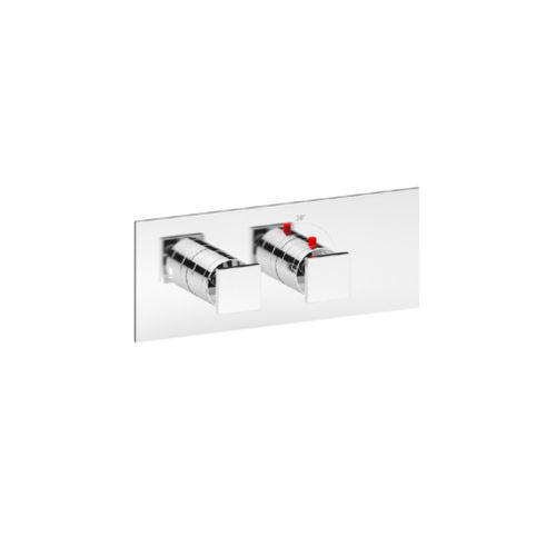 Mitigeur de douche - SQUARE THERMO O1 - Aquademy - mural / thermostatique / en laiton chromé