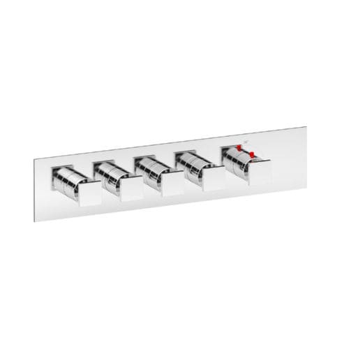 Mitigeur de douche - SQUARE THERMO O4 - Aquademy - mural / thermostatique / en laiton chromé
