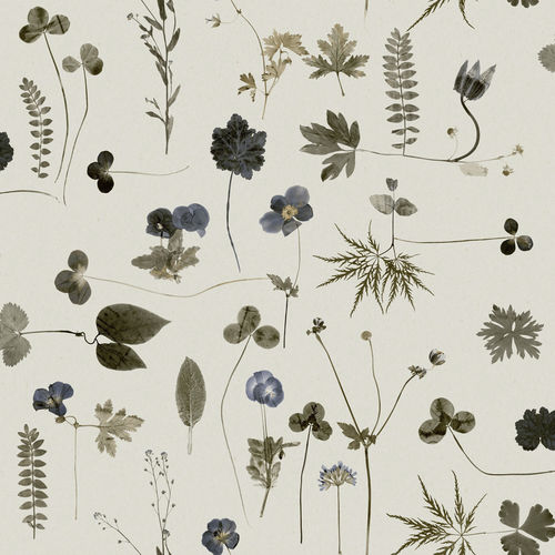 Papier peint contemporain - BOTANICA - Eco - à fleurs