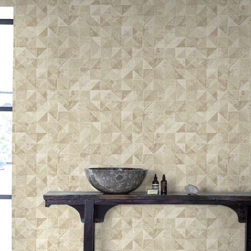 Papier peint contemporain - DESERT WALL - Eco - à motif géométrique