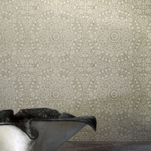 Papier peint contemporain - ORIGIN  - Eco - à motif / aspect doré / marron
