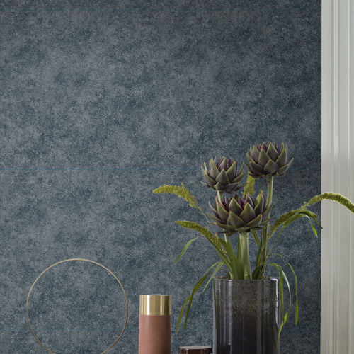 Papier peint de style - ROYAL  - Eco - uni / bleu