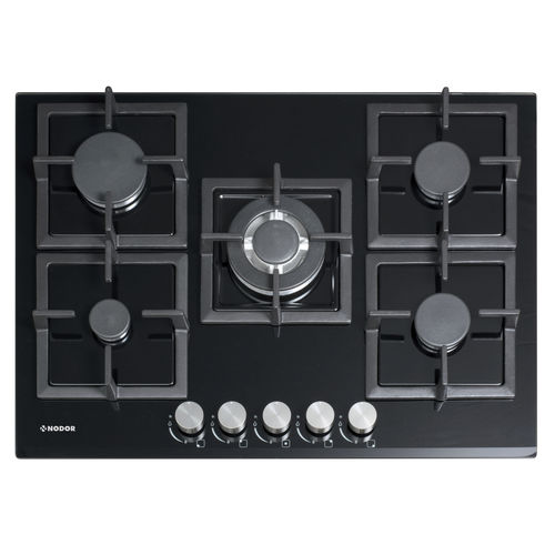 Table de cuisson à gaz - GCS 417 - Nodor - 5 foyers / encastrable / avec manettes