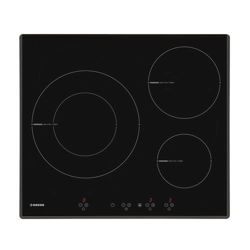Table de cuisson à induction - I 2160 BK - Nodor - 3 foyers / encastrable / avec commandes tactiles