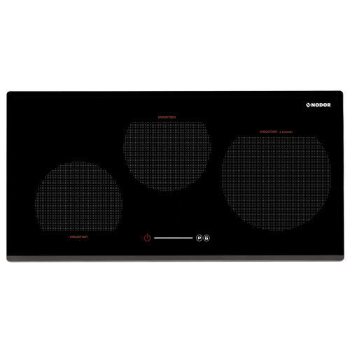 Table de cuisson à induction - I 3070 SL BK - Nodor - 3 foyers / encastrable / avec commandes tactiles