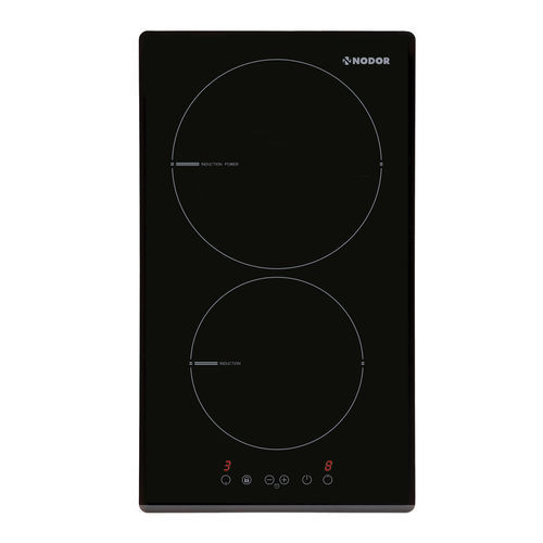Table de cuisson à induction - I 2030 BK - Nodor - 2 foyers / encastrable / avec commandes tactiles