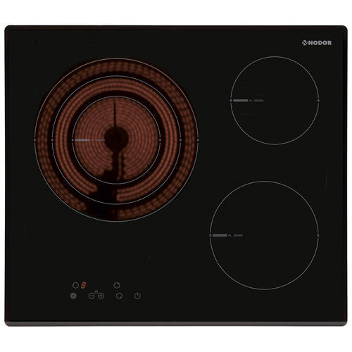 Table de cuisson vitrocéramique - V 2160 BK - Nodor - électrique / 3 foyers / encastrable