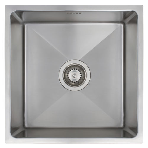 Évier 1 bac - 4012 CUBIC - Nodor - sans égouttoir / en acier inoxydable / encastrable