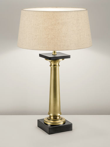 Lampe de table - ELITE - Chelsom - en laiton / en lin / contemporaine