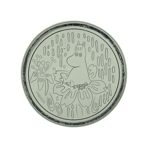 Assiette plate - Moomin Arabia Moomin: 1070993 - iittala - ronde / en verre / à motif