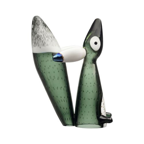 Sculpture en verre soufflé - Vulpes :1071549 - iittala - à poser / verte / animal
