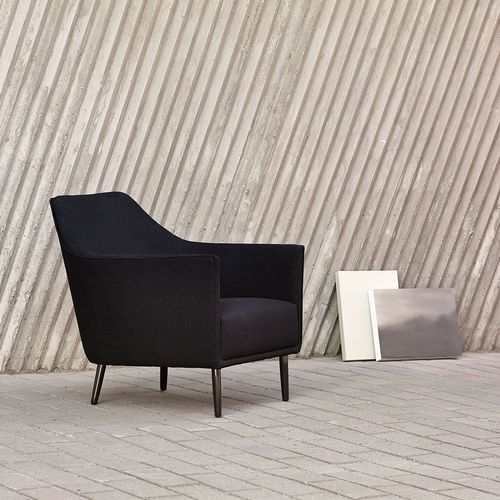 Fauteuil contemporain - ELL - Adea - en tissu / en métal / à dossier haut