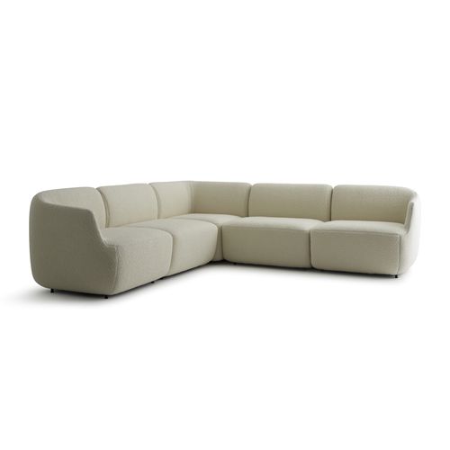 Canapé modulable - COMO - Adea - contemporain / en tissu / blanc
