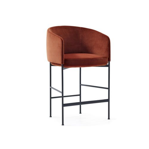 Chaise de bar contemporaine - BONNET - Adea - d'intérieur / en tissu / en cuir