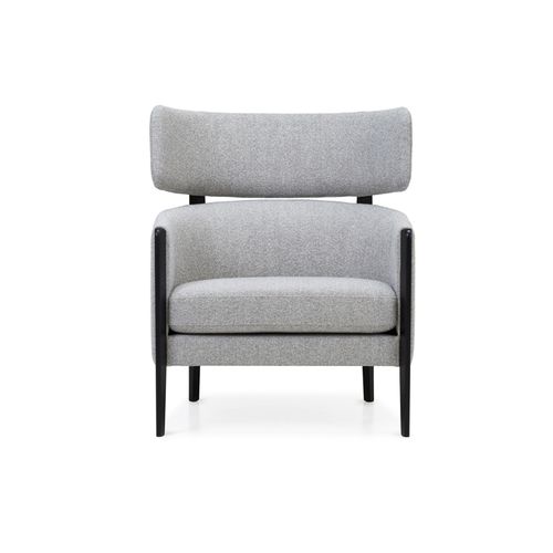 Fauteuil contemporain - GARBO - Adea - en cuir / en tissu / en bois