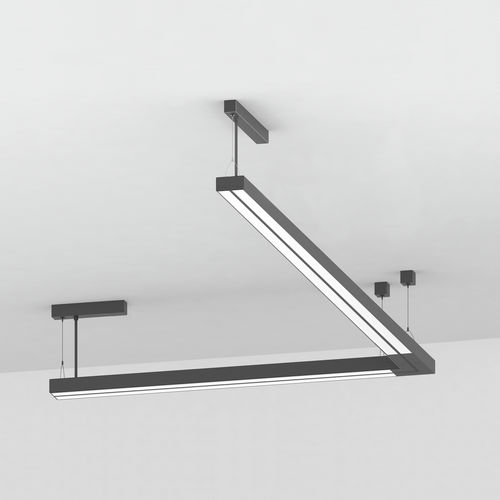Luminaire suspendu - DINAMICA - PLEXIFORM - apparent / à LED / linéaire