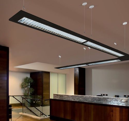 Luminaire suspendu - ECLISSE - PLEXIFORM - apparent / à LED / fluorescent