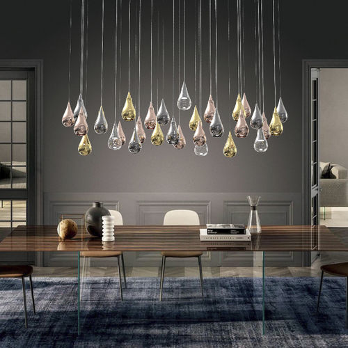 Suspension - SOSPESI  - SIKREA - en aluminium / en verre / contemporaine