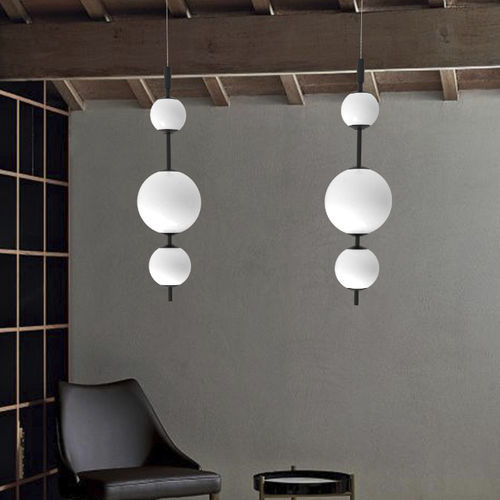 Suspension - TOLOMEO  - SIKREA - en métal / en verre / contemporaine