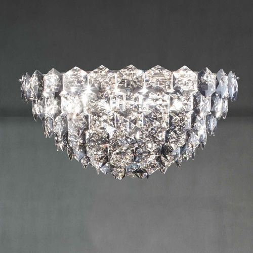 Plafonnier contemporain - VICTORIA  - SIKREA - rond / en cristal / en métal