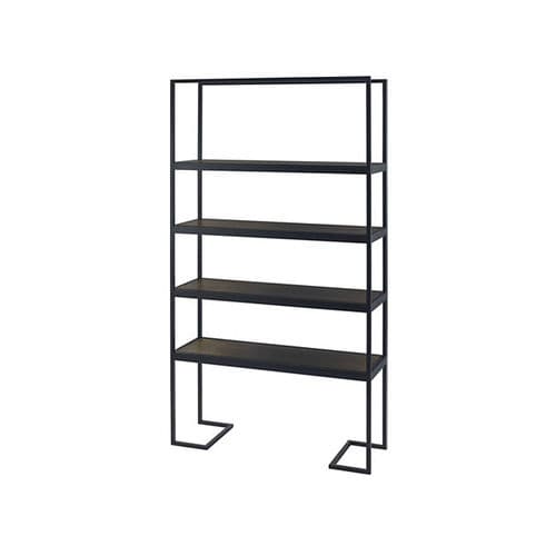 Étagère haute - STRAIGHT UP - Baker Furniture Co. - contemporaine / en noyer / en métal