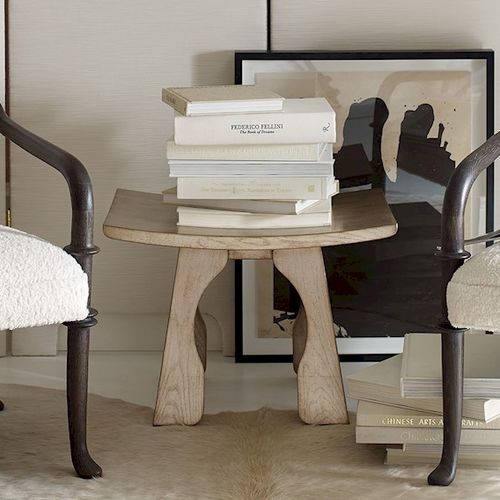 Tabouret contemporain - YOSHIKO - Baker Furniture Co. - en chêne / en placage de bois