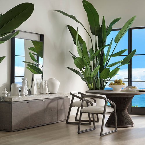 Chaise de salle à manger contemporaine - DEL MAR - Baker Furniture Co. - de plage / d'intérieur / en tissu