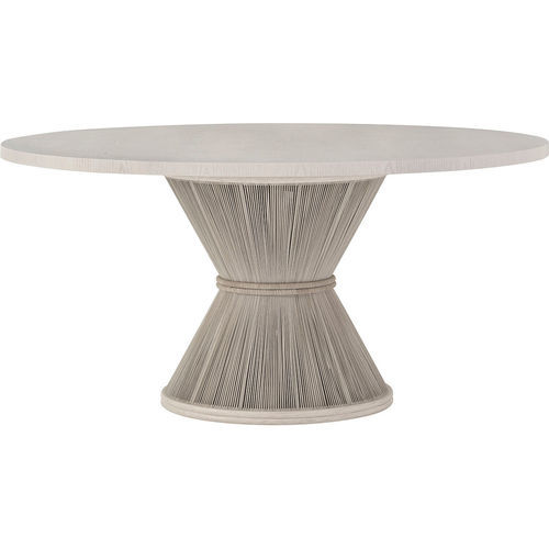 Table à manger contemporaine - MOALA  - Baker Furniture Co. - en chêne / en cuir / avec piètement en rotin
