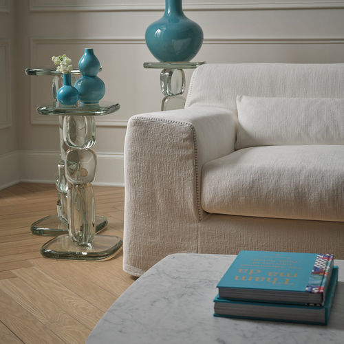 Table d'appoint contemporaine - SOSPIRI  - Baker Furniture Co. - en verre de Murano / en marbre / en acrylique