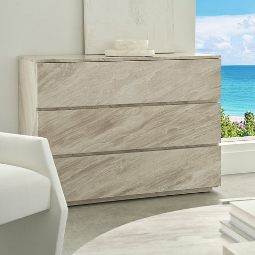 Commode contemporaine - RIO  - Baker Furniture Co. - en marbre / 3 tiroirs / professionnelle