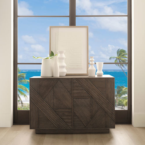 Commode contemporaine - RIVIERA  - Baker Furniture Co. - en chêne / plaquée bois / avec tiroir