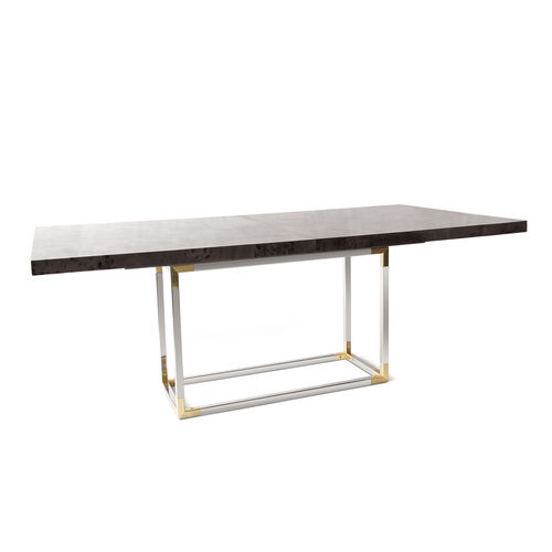 Table à manger contemporaine - BOND - Jonathan Adler - en bois / en laiton / en nickel