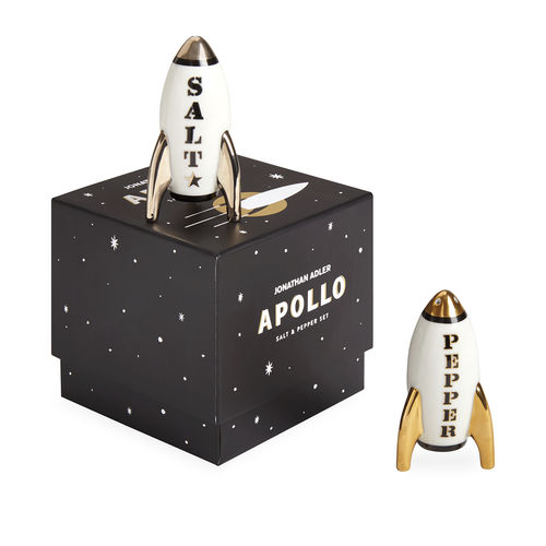 Salière et poivrière en porcelaine - APOLLO - Jonathan Adler - à usage domestique