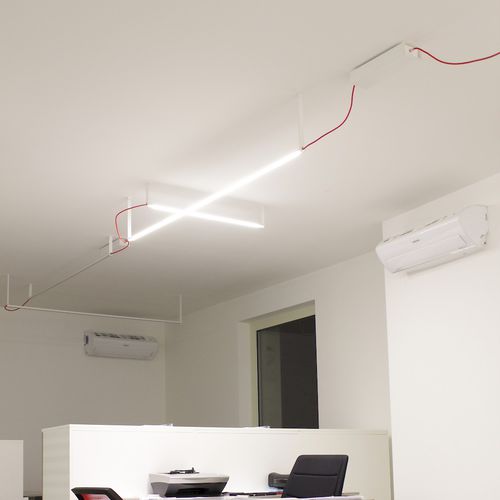 Luminaire apparent - OVERLAP - TEAM ITALIA - à LED / linéaire / IP20