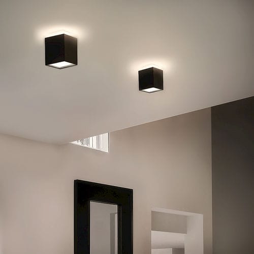 Plafonnier contemporain - OKI - TEAM ITALIA - en cube / en aluminium / à LED