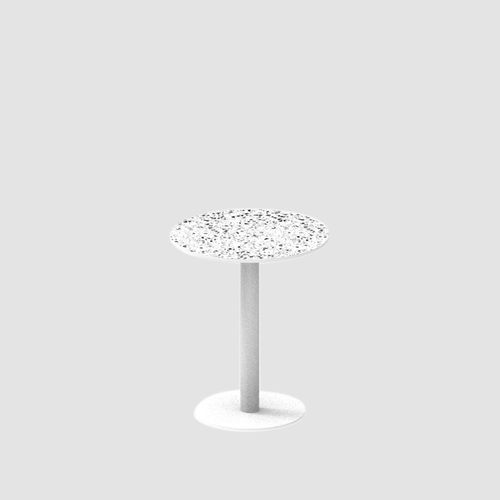 Table contemporaine - I - BENTU DESIGN - en pierre / en béton / avec piètement en acier thermolaqué