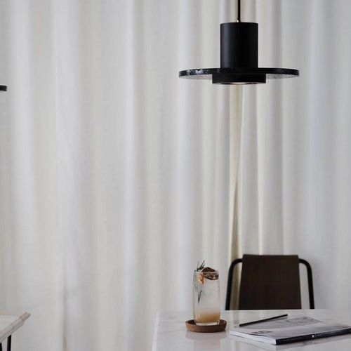 Suspension - CALM - BENTU DESIGN - en aluminium / en pierre de lave / contemporaine